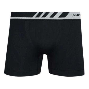 Imagem de Cueca boxer sem costura em microfibra lupo 671 - azul-marinho - p, Pre