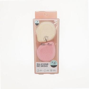Imagem de 2 Esponjas Silicone de Dedo Limpeza Facial Hello Mini
