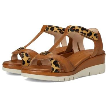 Imagem de Eric Michael Sandália feminina Trixie Wedge, Bronzeado/leopardo, 7.5-8