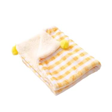 Imagem de predolo Cobertor para animais de estimação, tapete de dormir para animais de estimação, cama para cães multiuso, confortável, almofada para gaiola de cachorro, Amarelo, L