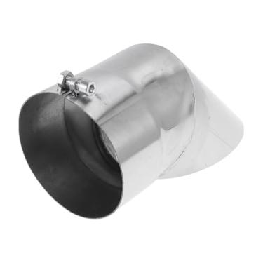 Imagem de Motoforti 10,9 cm ID Inlet Turn Down Exhaust Tip T304 Polimento de Superfície de Aço Inoxidável Mandril Curva Tubo de Cotovelo 23.1 cm Comprimento Total Adequado para Tubos de Escape OD de 11 cm