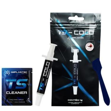 Imagem de Pasta Térmica Alto Performance 10,5 W/m.K Implastec TS Cold Seringa 1g