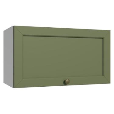 Imagem de Armário Aéreo 60 cm 1 Porta Basculante Branco/verde Vik Madesa