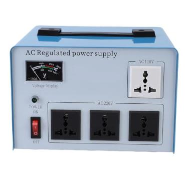 Imagem de Fockety Regulador de Tensão de 1500W, CA Regulamentação Regulada do Conversor de Tensão Tensão Regulador Automático Estabilizador de Fase Unifase para Dispositivos (Plugue UE 160-250V)