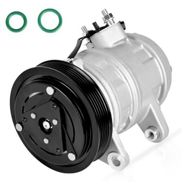 Imagem de HYR Compressor de ar condicionado automotivo AC Compressor com embreagem apto para Dodge Nitro 2007-2008, Jeep Liberty 2006-2008, 3,7L, utilitário esportivo - Substituição # 55111400AA, R5111400AF