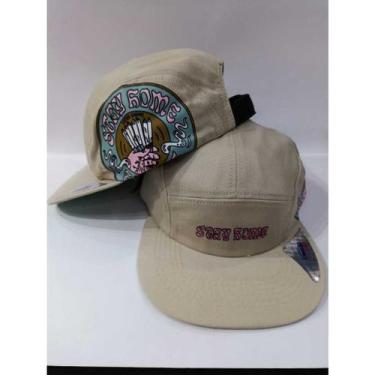 Imagem de bone chapeu five masculino feminino aba reta JM snapback five panel - 