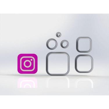 Imagem de Cortador Redes Sociais - Instagram Tamanho 8 Cm