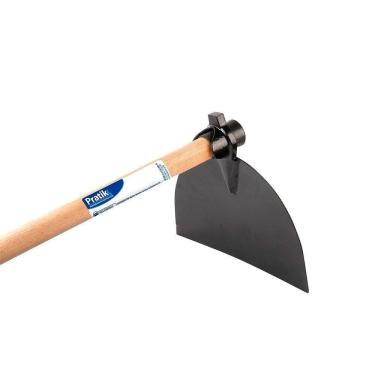 Imagem de Enxada Pratik Temperada Larga Goivada 30cm 2,5 Libras com Cabo 1,5m