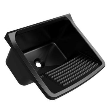 Imagem de Tanque Plástico 40 Litros Preto - Resistente Químicos - Anti UV - Válv