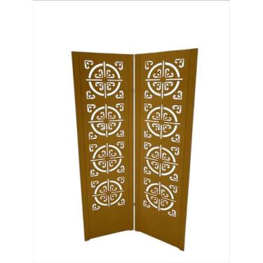 Imagem de Biombo DIVISOR AMBIENTE INDIANO de 2 Folhas sem Pezinhos - JL RIBEIRO