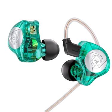 Imagem de HiFi IEM para jogos, CCZ MC02 em monitores auriculares, fones de ouvido para jogos com som de cristal claro, fones de ouvido com fio 1DD de 10 mm com pontas de ouvido IEMS patenteadas para computador