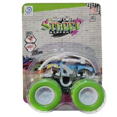 Imagem de Carrinho Fricção Monster Truck 1:64 Escala Radical Suspensão Off Road Verde 15