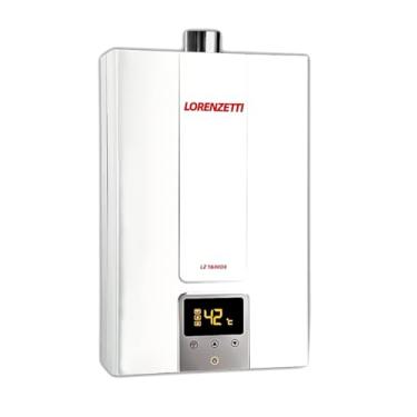 Imagem de Aquecedor a Gás Lorenzetti LZ 1600DE GN 16L/min Digital Bivolt Branco com Exaustão Forçada, Sem Chama Piloto, Sensor de Gás e Temperatura Estável – Cod. 7412137