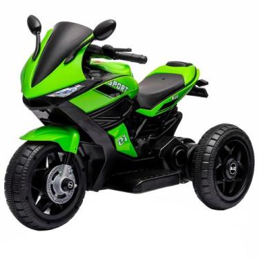 Imagem de Mini Moto Elétrica Infantil Faról E Som 6V Triciclo De Passeio A Bater