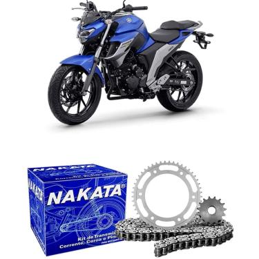 Imagem de Kit Relação Transmissão FZ25 250 Fazer 18 a 24 Sem Retentor