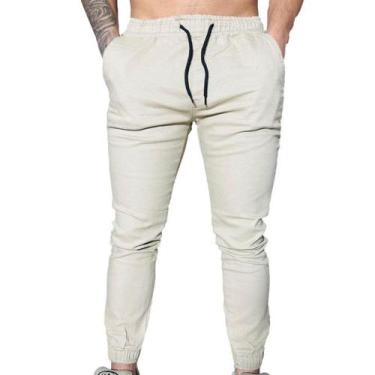 Imagem de Calça Jogger Masculina com Elástico e Ajuste. Estilo Despojado e Confo