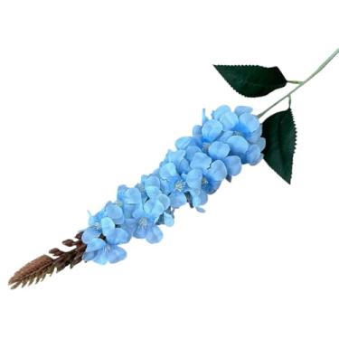 Imagem de Kit 10 Hastes de Flor Boca de Leão Artificial Grande Decoração 70cm (Azul)