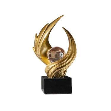 Imagem de Sala de estar Varanda Armário de TV Ornamentos decorativos Luminária Luxo Escritório Armário de Vinhos Artesanato em Resina Arte Decorativa