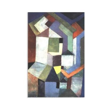 Imagem de Paul Klee Arte de parede em tela Piedosa paisagem do norte pôster vintage clássico pintura a óleo pintura mestre impressão adequada sala de estar escritório decoração de parede legal 75 x 50 cm