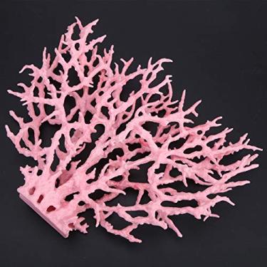 Imagem de Dioche Ornamento de Aquário Vívido Planta de Artificial Rosa - Decoração de Plástico Subaquático para Tanques de Peixes, Jardim, Quintal, Hotel, Paisagem (#2)