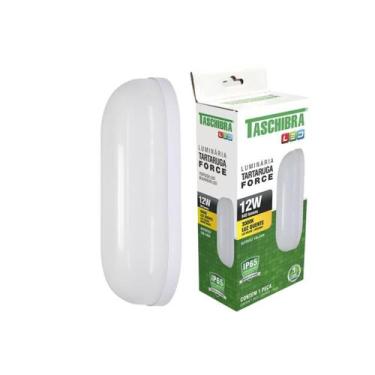 Imagem de Luminária Led Parede Arandela Tartaruga Force Branco Frio 12W - Taschi