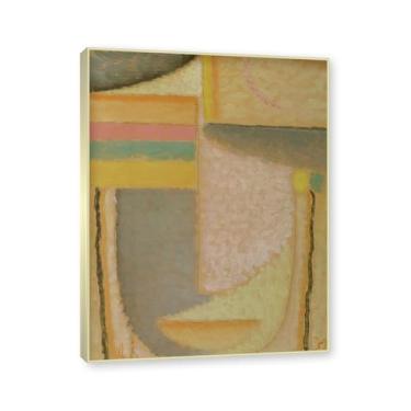 Imagem de NHLDZYH Moldura de champanhe. Impressões de arte Alexej von Jawlensky - Pintura de retrato - (The Last Ray) - Pôster de decoração de parede vintage. 60 x 80 cm - 23,7 x 31,5 pol