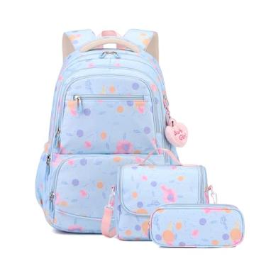 Imagem de Mfikaryi Cute Girls Backpack Teen Girls Bookbag for School with Lunch Box Set
