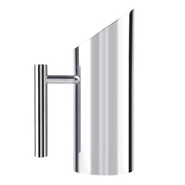 Imagem de Jarro de água, jarro de água de aço inoxidável com protetor de gelo, bolsa de água potável fria, jarra de água com alça ferramenta de servir em casa e hotel (1 litro)