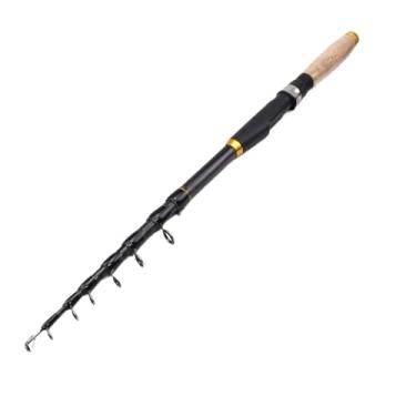 Imagem de Vara de Pesca de Viagem 1.8m/2.1m/2.4m/2.7m/3.6m Vara de pesca fibra carbono telescópica bolso super curto portátil(3.6m)