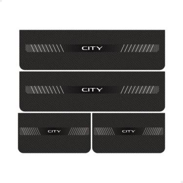 Imagem de Soleira Da Porta Para City Hatch Sedan 2025 Fibra De Carbono - SPORTIN