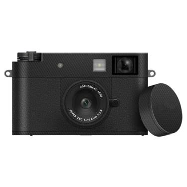 Imagem de Adesivo de capa de câmera antiarranhões com protetor de lente para Fujifilm Fuji X Half, adesivos decorativos de proteção de câmera, suporte antideslizante, protetor de pele, matriz preta