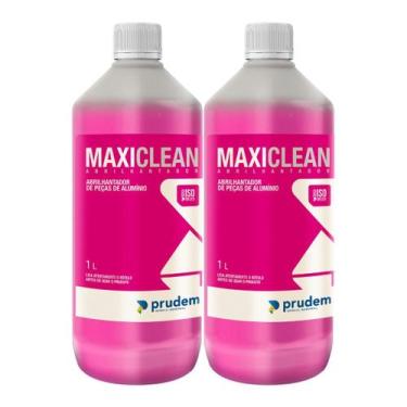 Imagem de MaxiClean Abrilhantador de Peças de Alumínio 1L - Kit 2 - Prudem Quimi