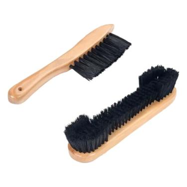 Imagem de GSHLLO 2 peças de escova especial para mesa de bilhar, escova de limpeza de mesa de sinuca, trilho de mesa de sinuca, acessórios de limpeza de canto