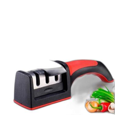 Imagem de Afiador Amolador De Facas Profissional 3 Opções De Afiar