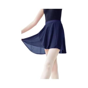 Imagem de Saia Tutu De Chiffon Para Dança, Mini Saia Curta Com Amarração Para Da