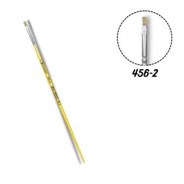 Imagem de Pincel Condor 456-02 Chato Pelo Natural Cabo Longo