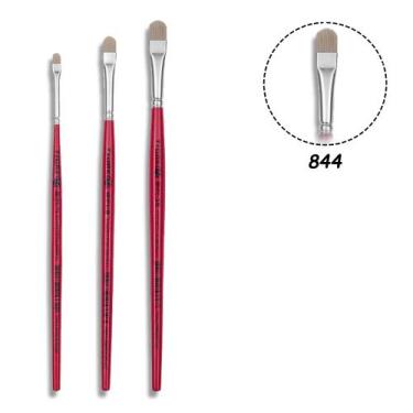 Imagem de 3 Pincel Tigre 844 Língua de Gato Sintético N. 04,08,12