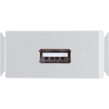 Imagem de Módulo para Tomada USB 1,5 A Bivolt Tramontina Aria Branco