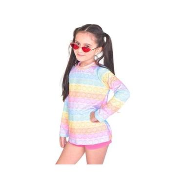 Imagem de Blusa Camisa Térmica Estampada Infantil Proteção Solar UV Segunda Pele