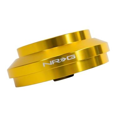 Imagem de NRG Innovations Cubo curto para volante estilo corrida, eixo de direção de alumínio bloqueável, unidade adaptadora de liberação rápida com padrão de parafuso de 6 x 70 mm, compatível com Ford 83-92