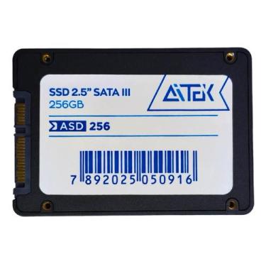 Imagem de SSD Sata Iii 2.5 256gb Leitura de até 550 MBs, Gravação de até 450 MBs
