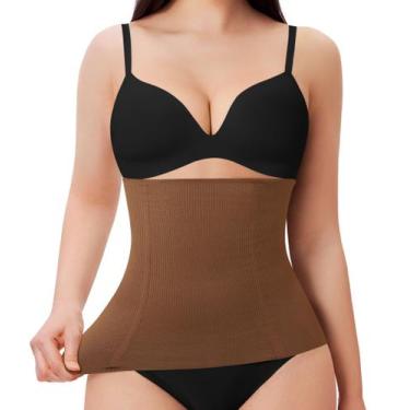 Imagem de Modelador de cintura Nebility Faja Body Shaper Tummy Control Brown