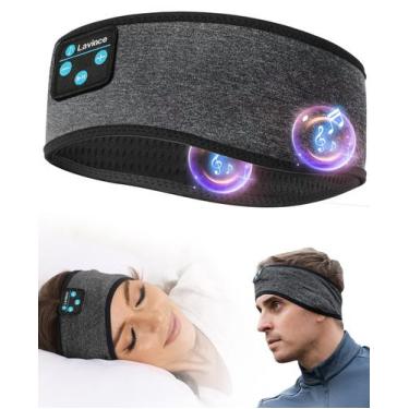 Imagem de Fones de ouvido Bluetooth com faixa de cabeça Lavince para dormir