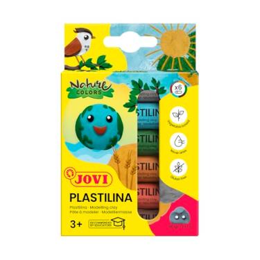Imagem de Jovi Plastilina Reusable and Non-Drying Modeling Clay; Nature Colors, 0.50 Oz. Bars, Set of 6, Perfect for Arts and Crafts Projects