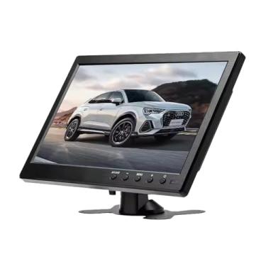 Imagem de Pardarsey Monitor HD de 10,1 polegadas para mini TV e reprodutor de vídeo de carro e tela de computador TFT LCD colorida para câmera de backup de carro e sistema de segurança doméstica, suporte de
