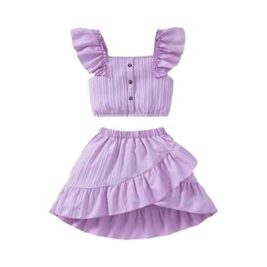 Imagem de Conjunto De Roupas De Verão Para Meninas De 8 a 12 Anos, Blusas De Man