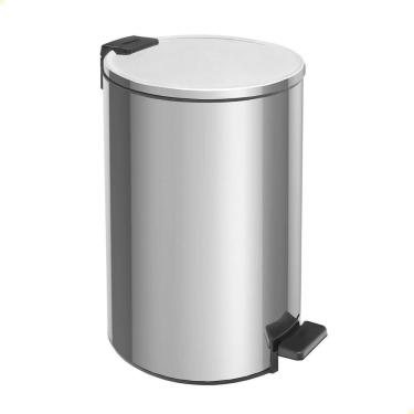 Imagem de Lixeira Inox Tramontina Com pedal Loop 20L Fechamento Softclose 94547/020