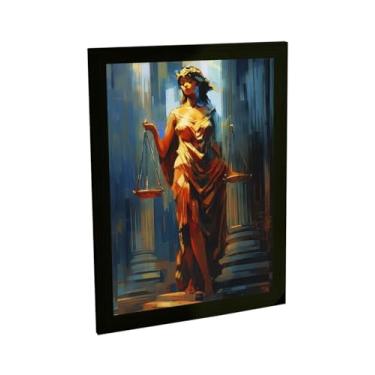 Imagem de Quadro Decorativo Deusa Da Justiça Ilustração Pintura Themis Decoração Poster Quarto Sala