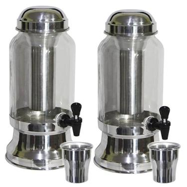 Imagem de 2 Suqueira Barrica Vidro 3,2 Lt com Porta Gelo(Polida)