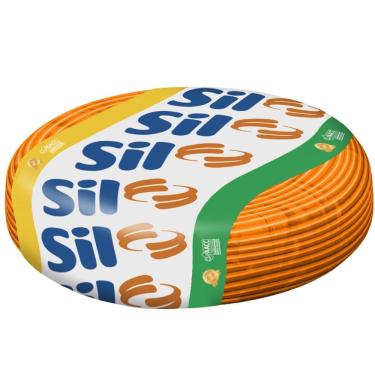 Imagem de Cabo Flexsil 750 Volts de 1mm Laranja com 100 Metros - 00003.016.017.1.06 - SIL